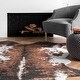 preview thumbnail 9 of 7, Nuloom Halina Faux Cowhide Area Rug