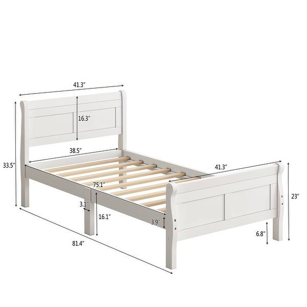 Wood Platform Bed Twin Bed Frame Mattress Bed Bath & Beyond 36288621