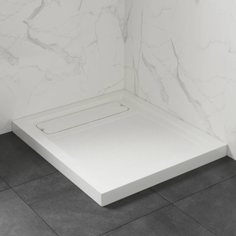 OVE DECORS Adena White Shower Base 60x36 in white