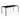 72" All-Weather Steel Frame Patio Table with Slatted Top and Umbrella Hole - 35.25"W x 72"D x 30"H