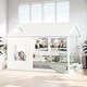 preview thumbnail 1 of 18, Twin Size House Bed with Roof and Window