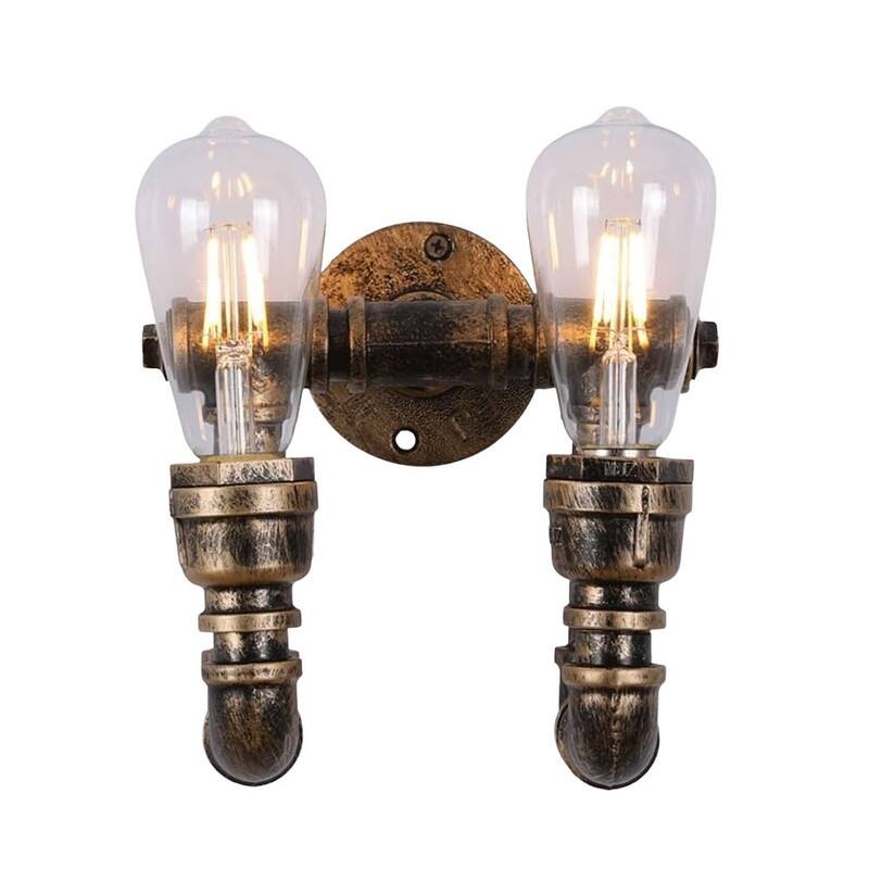 E27 Wall light sconces Black vintage lamp iron metal wall lighting