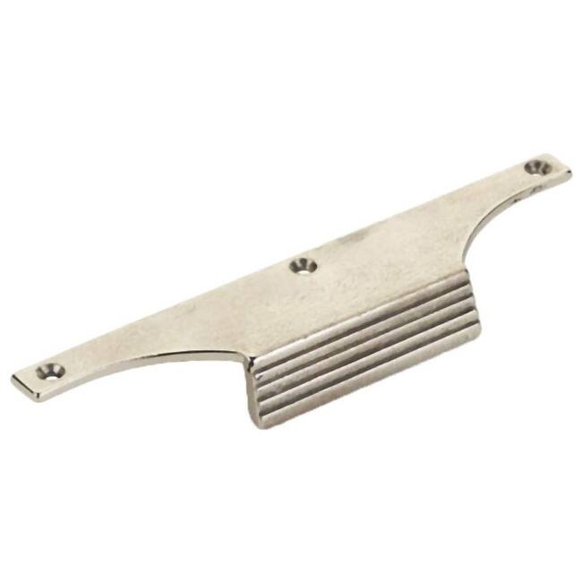 Schaub and Company Stradella 3.5" Center to Center Rustic Solid Cast - Polished White Bronze