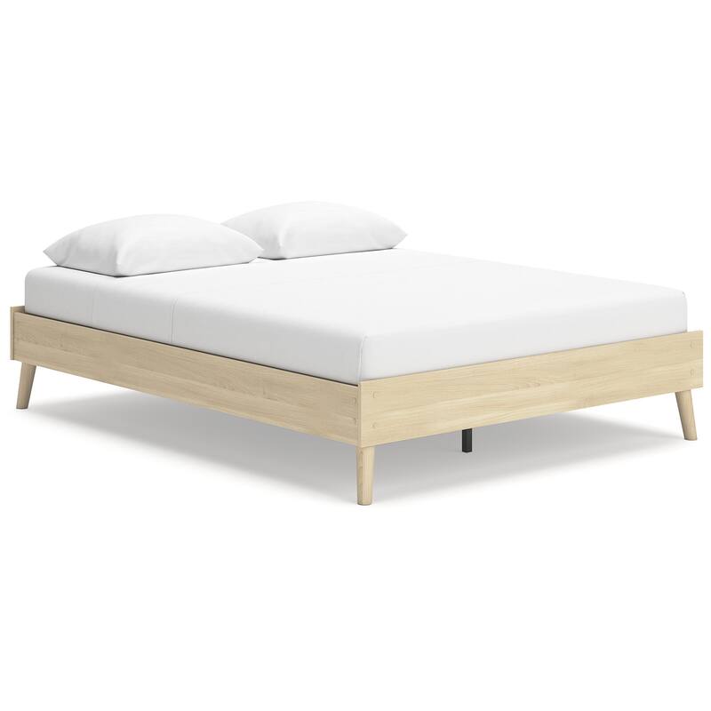 Signature Design by Ashley Cabinella Beige Platform Panel Bed