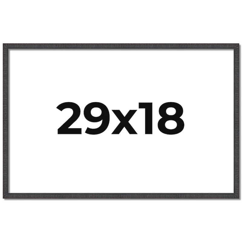 29x18 Frame Brown Picture Frame - Complete Modern Photo Frame Includes