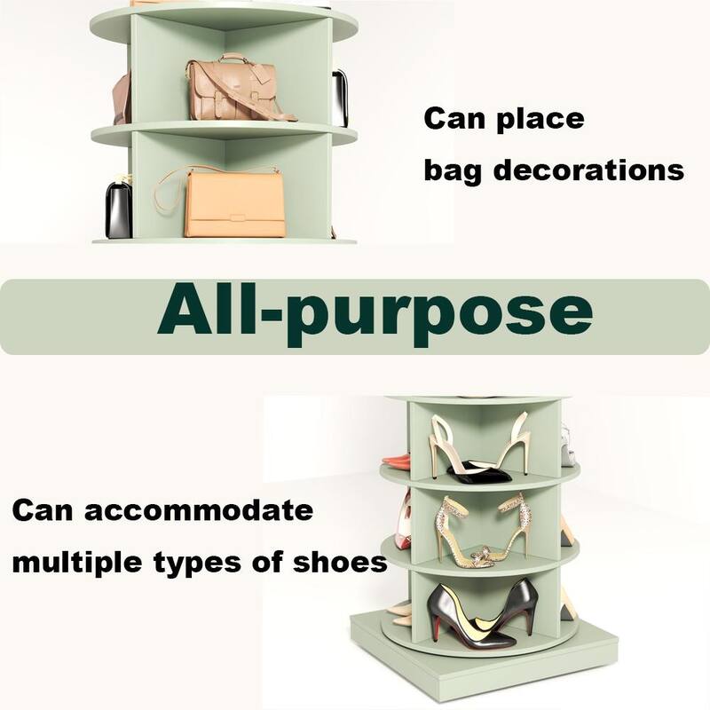 Blue 360 Rotating shoe cabinet 6 layers