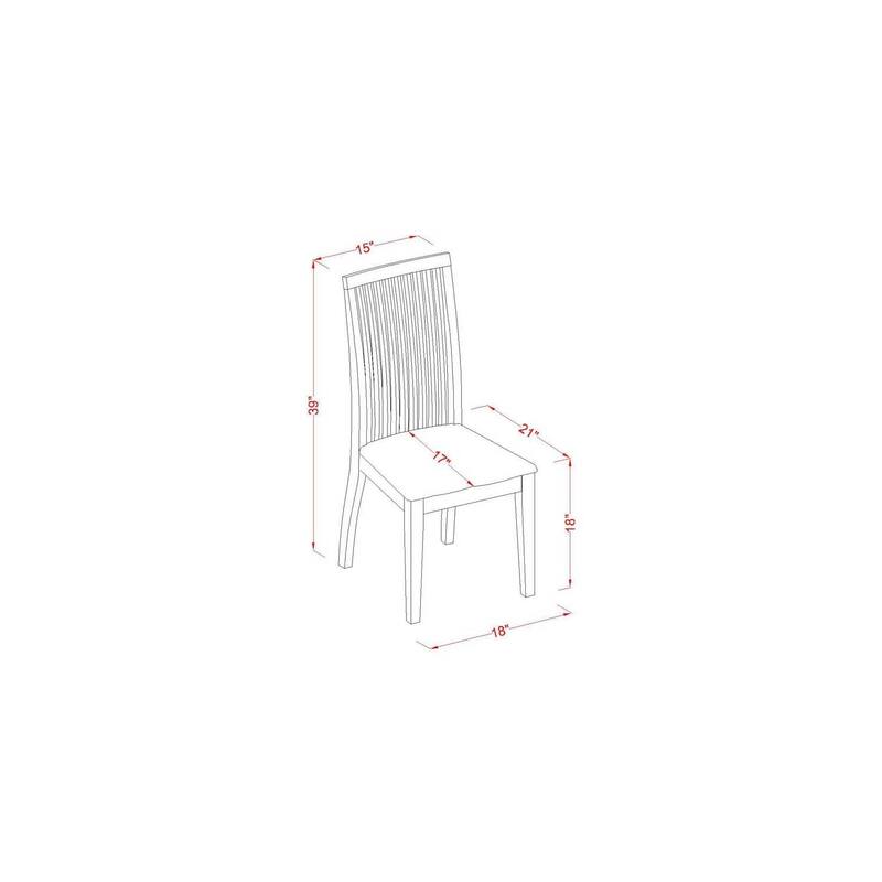 HomeStock 3-Pc Linen White Finish Rectangular Solid Wood Top With Butterfly Leaf Dining Table Set