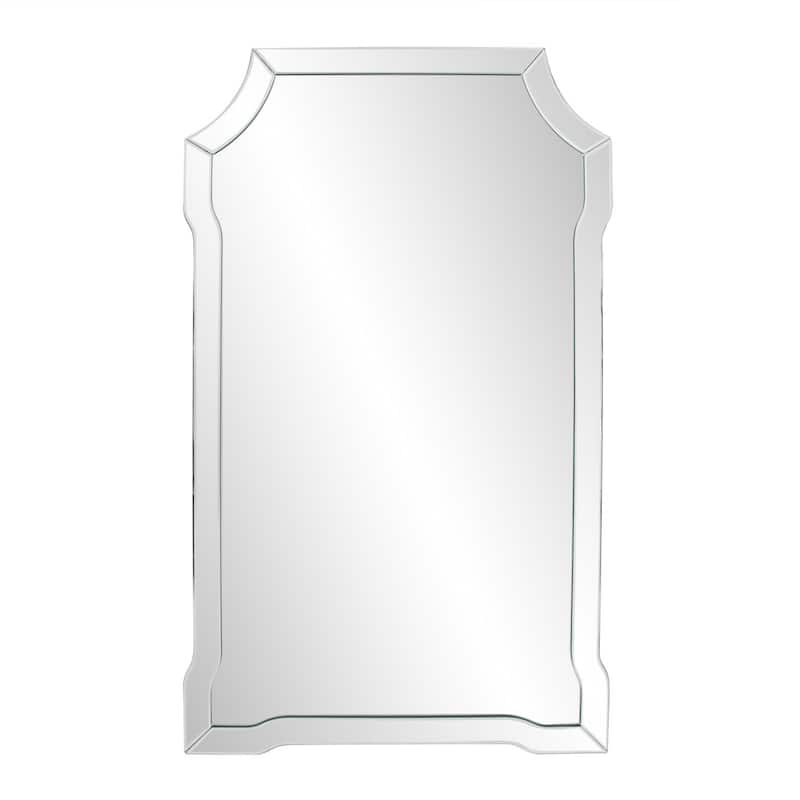 Allan Andrews Rectangular Beveled Mirror with Mirrored Frame