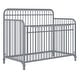 preview thumbnail 16 of 44, Little Seeds Ivy 3-in-1 Convertible Metal Crib Dove Grey