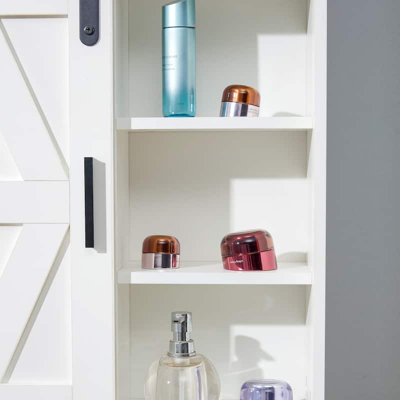 Wood Wall-Mounted Storage Cabinet