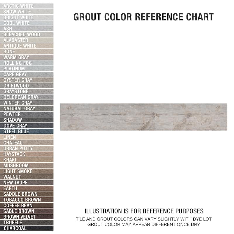 Merola Tile Bois Ceniza 6" x 35-3/8" Porcelain Floor and Wall Tile