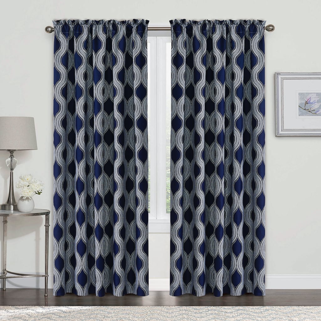 Serenta Charleston Printed 2 Piece Curtain Set - 60" x 84"