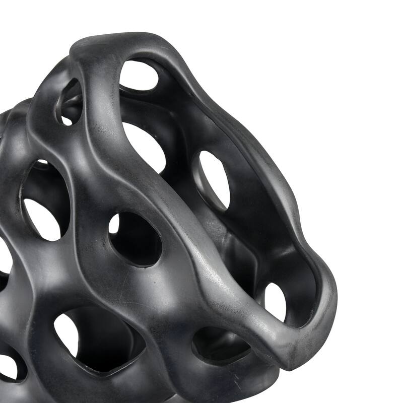 Elk Home Gwin Black Earthenware 16 Inch Wide Sculpture