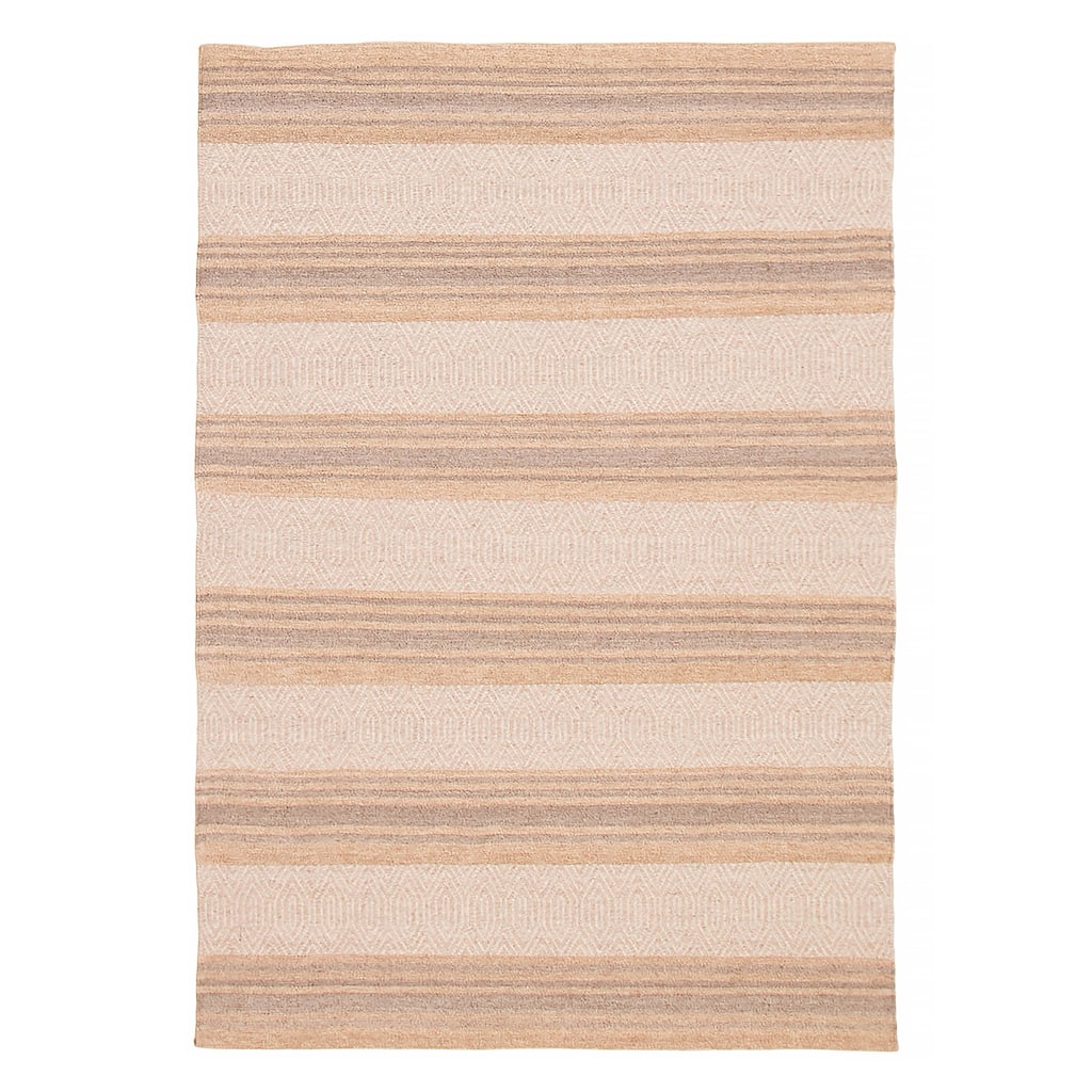 Nevada Grey, Tan Kilim 5'1" x 7'7" - 5'1 x 7'7