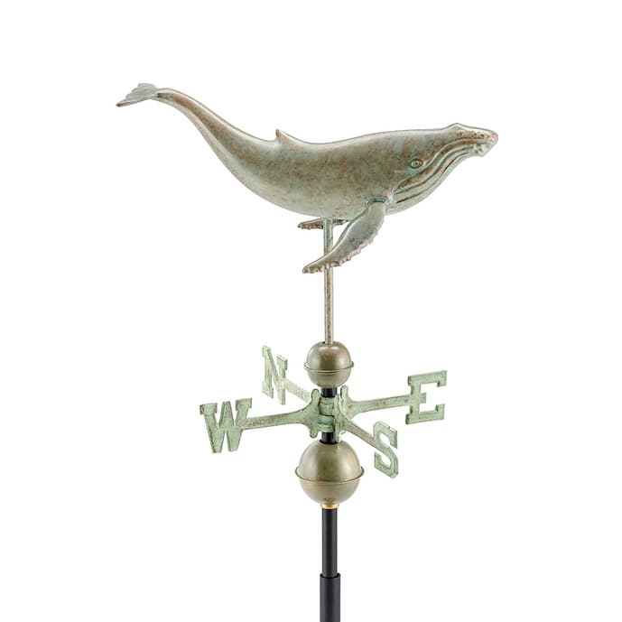 Humpback Whale Weathervane - Blue Verde Copper by Good Directions