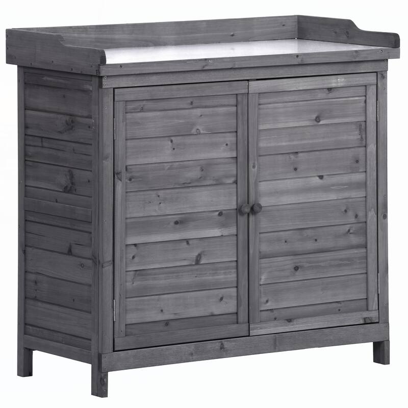 Outdoor 39" Potting Bench Table