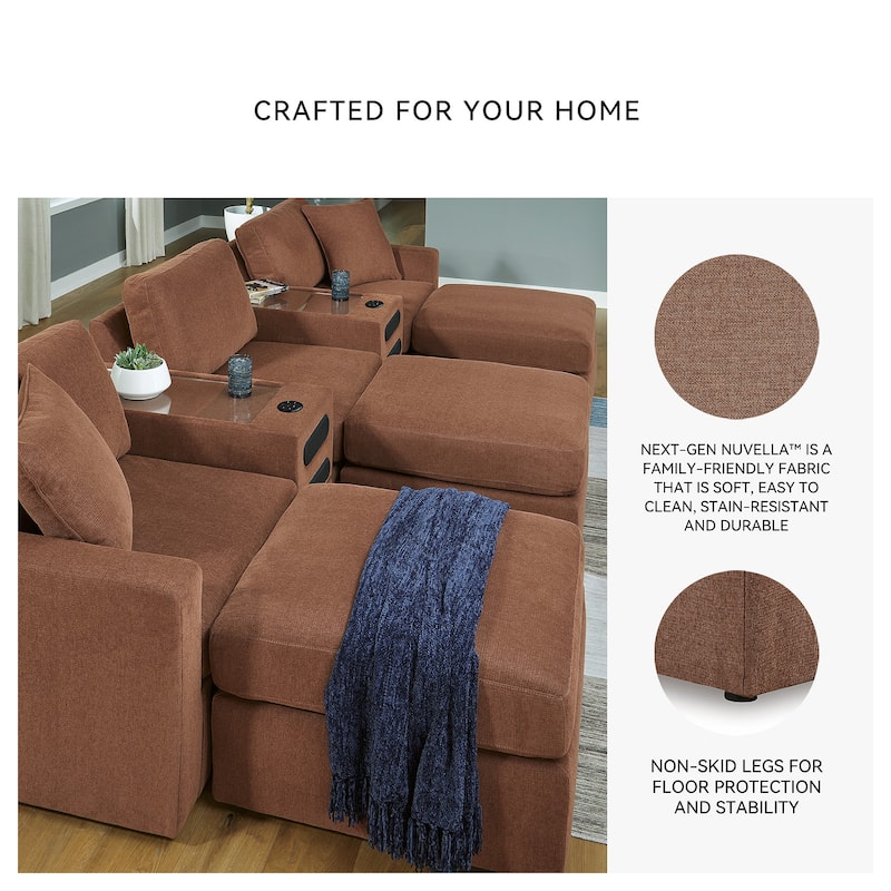 Signature Design by Ashley Modmax Brown Accent Ottoman