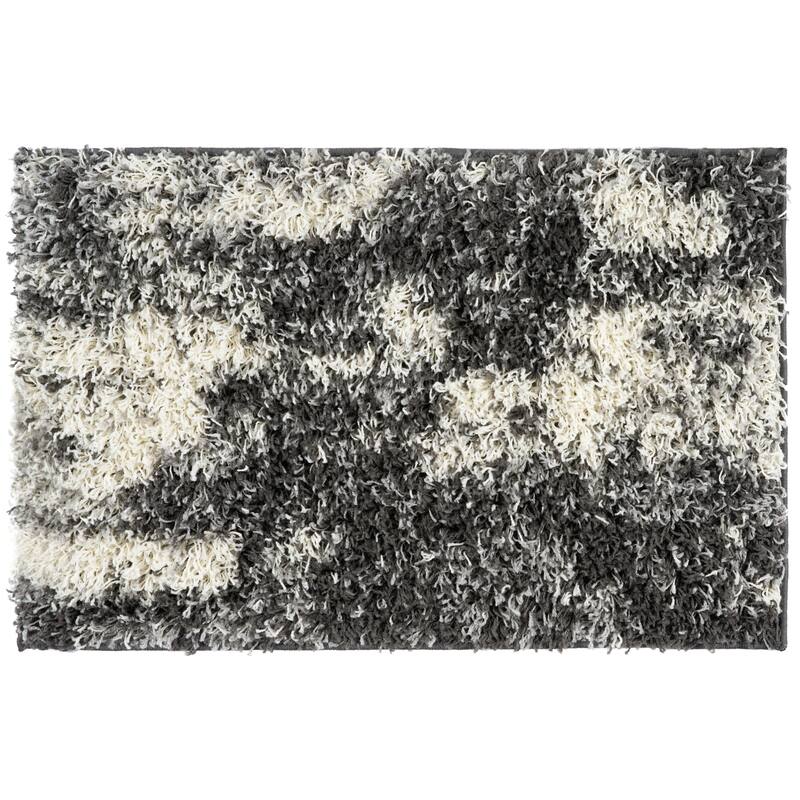 World Rug Gallery Modern Abstract Soft Plush Shag Area Rug