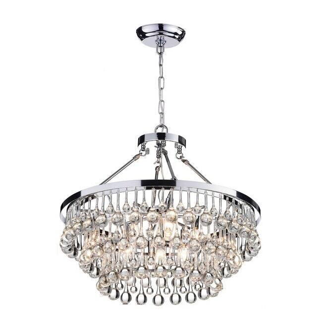Silver Orchid Niese Glass Crystal 9-Light Chandelier