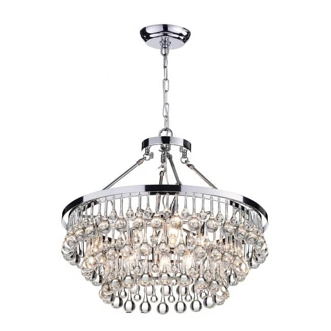 Silver Orchid Niese Glass Crystal 9-Light Chandelier