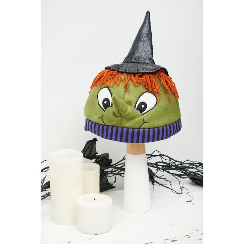 Boo-Tiful Witch Hat - Green, Orange, Black