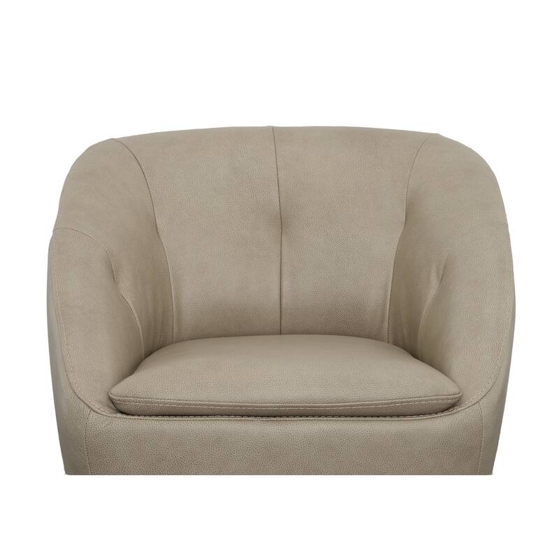 Wade Brown Leather 360° Swivel Chair by Flexsteel