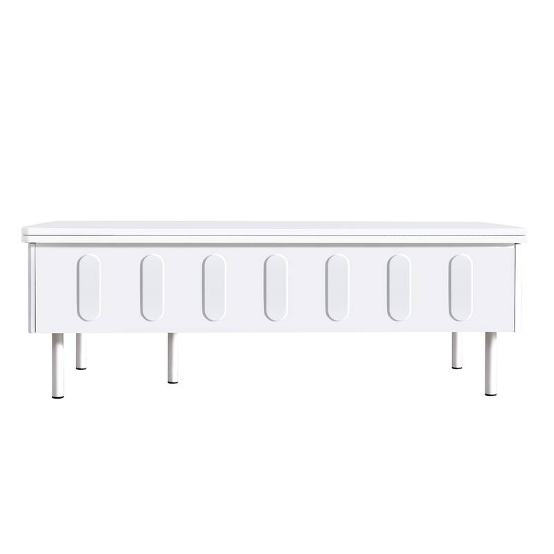 Multi-Functional Adjustable Coffee Table with Hidden Storage Compartment and Foldable Top