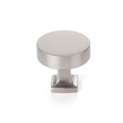 Schaub and Company 469 Haniburton 1-1/4" Flat Disc Round Solid Metal