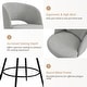 preview thumbnail 50 of 61, Swivel Bar Stools Set Of 2/3/4, Metal Bar Stools, Modern Upholstered Bar Stools For Kitchen Island - 20.3"W X 20.3"D X 39"H