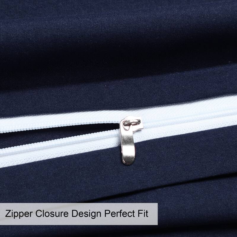 1800 Microfiber Breathable Zippered Pillowcases Set of 2,