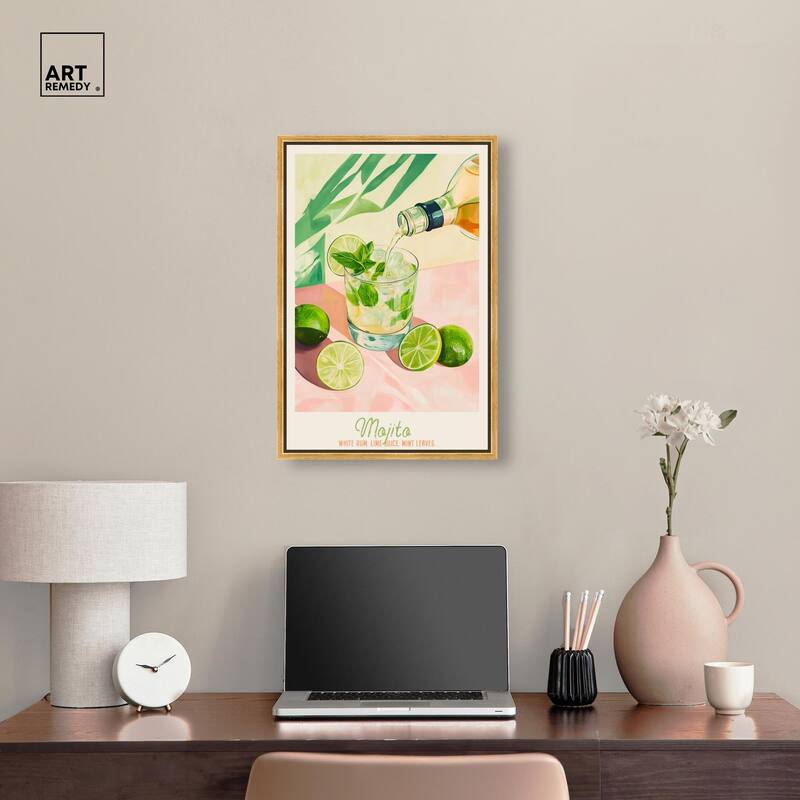 Mojito Recipe Poster Canvas by Art Remedy
