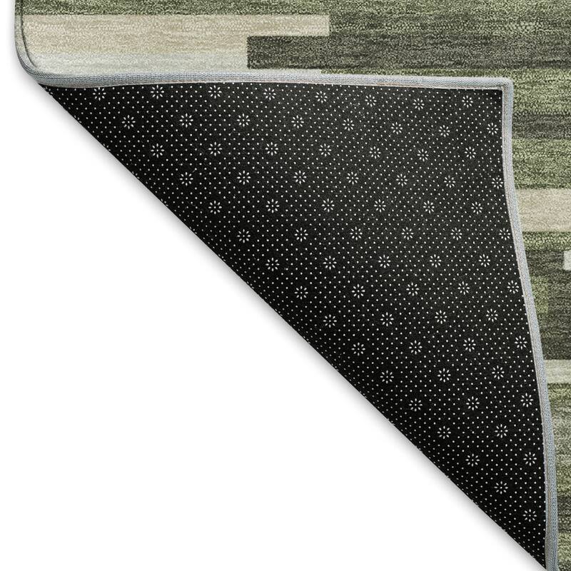 Premium Washable Super Soft Geo Stripes Mayfield Rug