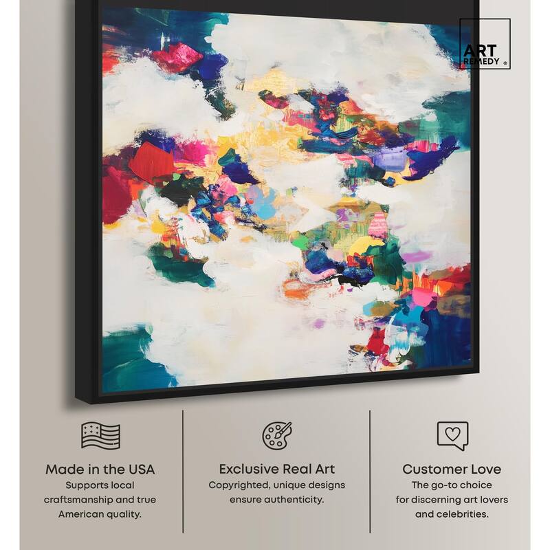 Spectrum Splash Canvas by Art Remedy