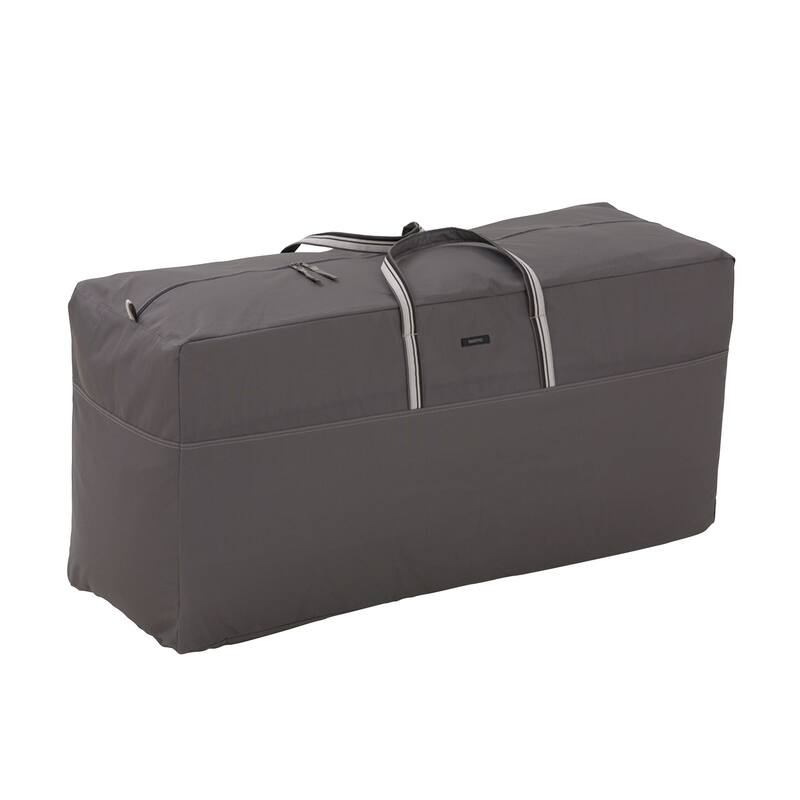 Classic Accessories Ravenna Water-Resistant 45.5 Inch Patio Cushion and Cover Storage Bag,