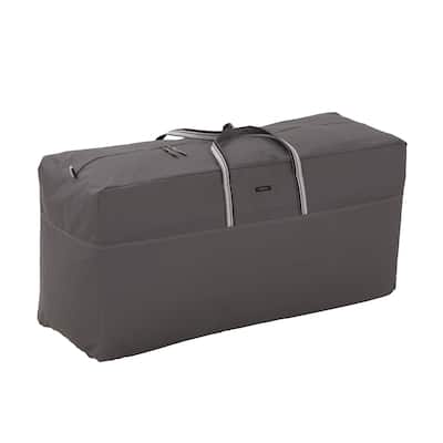 Classic Accessories Ravenna Water-Resistant 45.5 Inch Patio Cushion and Cover Storage Bag,