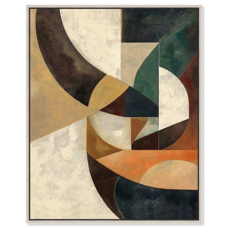 Intersecting Planes Canvas by Art Remedy - Silver - 16" x 20"
