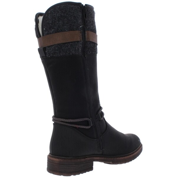 rieker faux leather winter boots