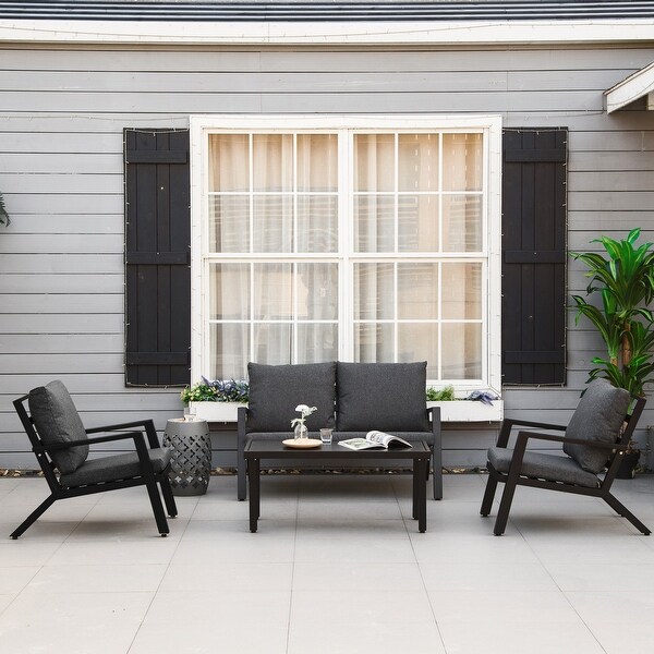 Outsunny 4 cheap piece patio set