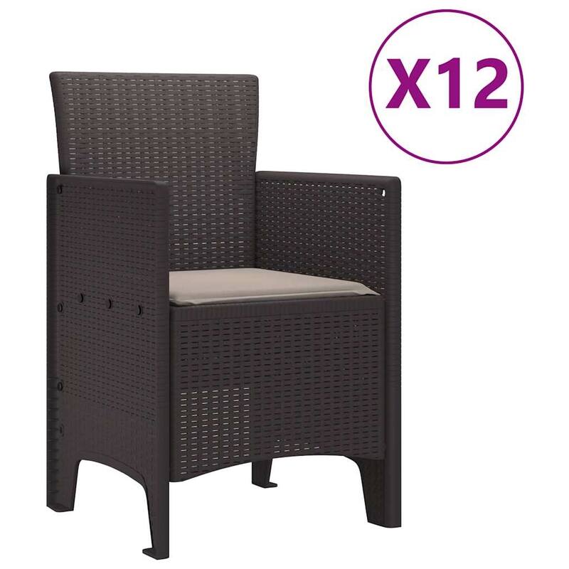 vidaXL Garden Dining Set 11/13 pcs - 118.1 x 39.4 x 28.7