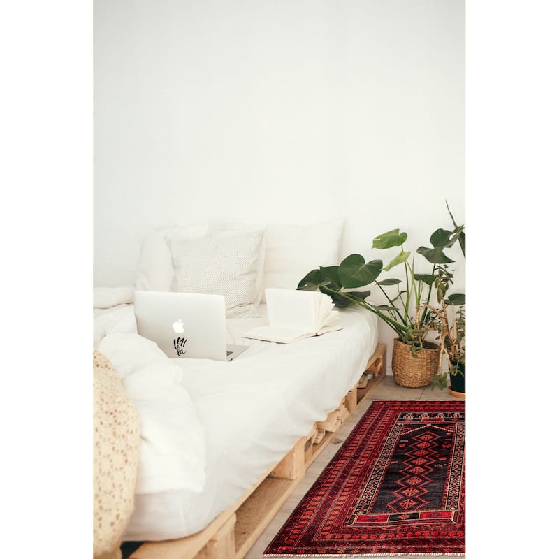 ECARPETGALLERY Hand-knotted Teimani Dark Navy Wool Rug - 2'11 x 5'3