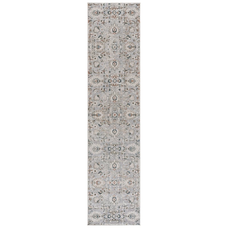 SAFAVIEH Maven Yesica Traditional Floral Rug - 2'2" x 9' Runner - Grey/Blue Ivory