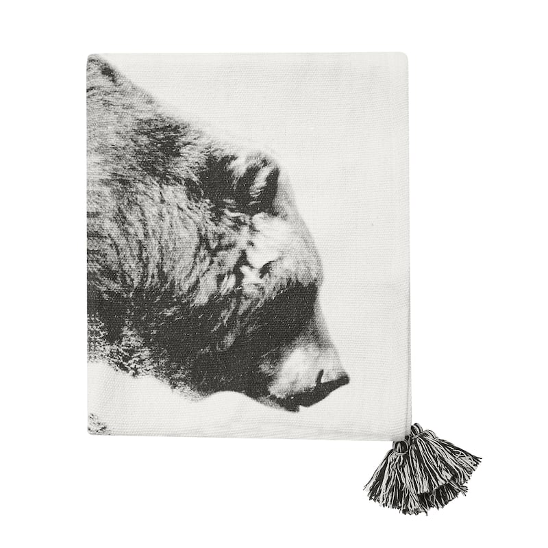 Bear Forest Printed Throw Blanket