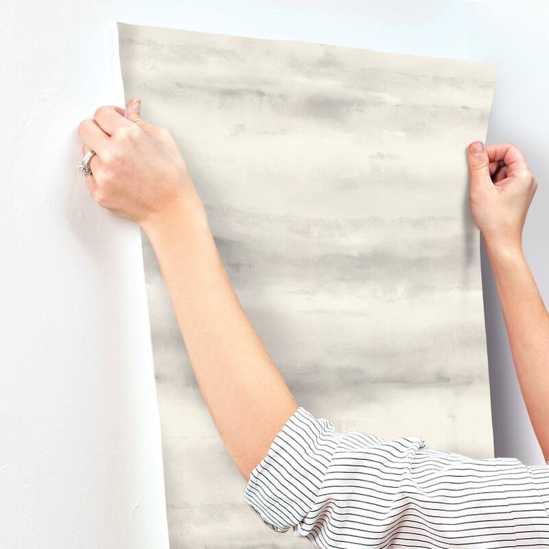 A-Street Prints Ayla Grey Abstract Stripe Wallpaper