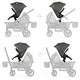 preview thumbnail 17 of 29, Pivot Xplore Stroller Wagon Second Seat Adventurer Gray