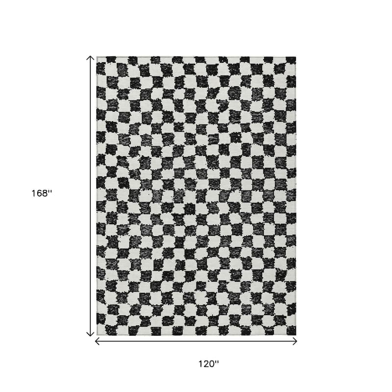 HomeRoots Geometric Transitional Rectangle Outdoor Rug