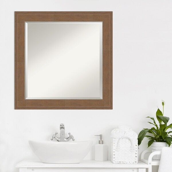 BED & BATH BEYOND ウォールミラー 　鏡　ミラー　46x56 Beveled Bathroom Wall Mirror - Alta Frame - On Sale - Bed