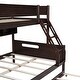 preview thumbnail 17 of 16, Twin Over Full Bunk Beds with Twin Size Trundle-Bed & 4 Storage Shelves, Solid Wood Bunk Bedframe with Ladder and Guard Rail