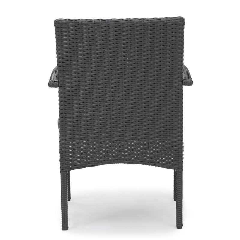 Lindy Outdoor 3 Piece Wicker Bistro Set by Christopher Knight Home