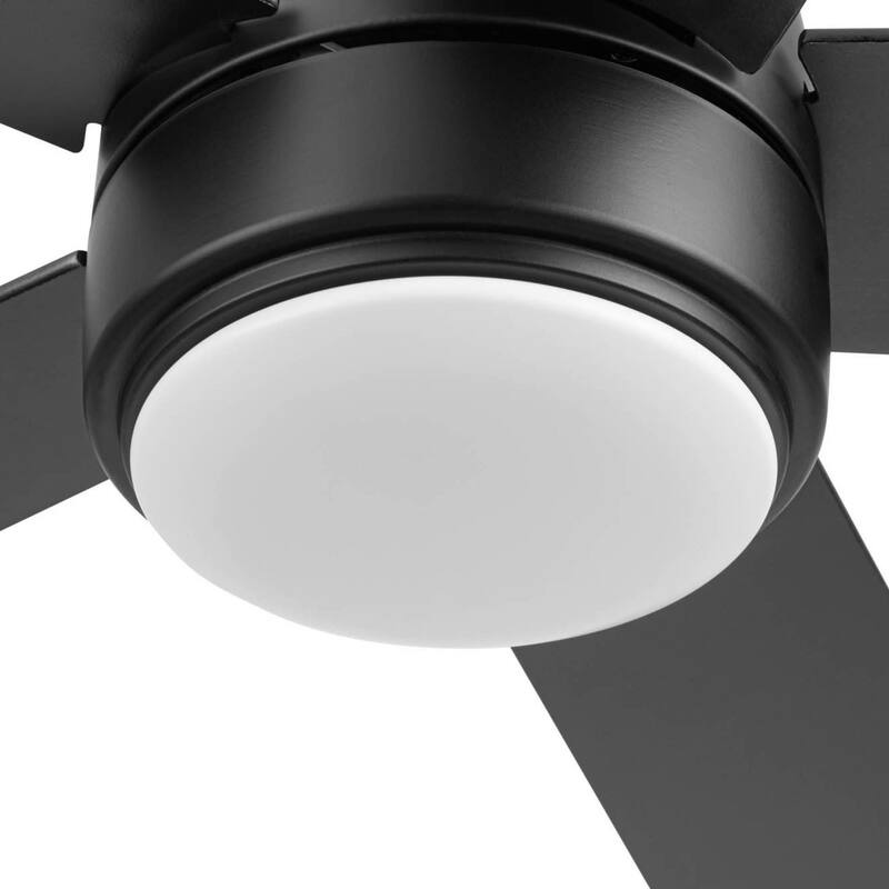 Honeywell 52" Schilling Indoor Matte Black LED Ceiling Fan with Remote Control - 52 Inches