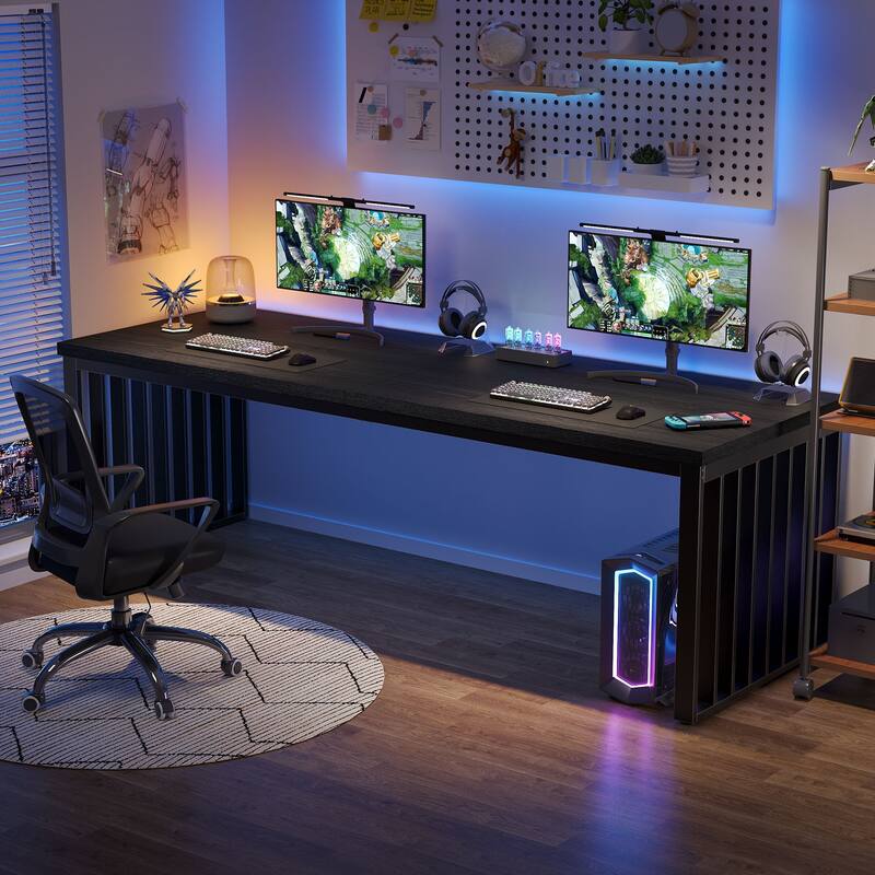 78.74-inch Long 2 Person Computer Desk Double Workstation for Home Office